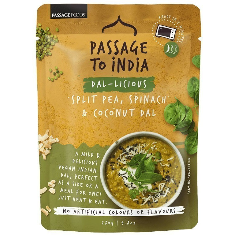 Passage to India Dal-licious- Split Pea, Spinach & Coconut Dal (Ready-to-Eat) (9.8 oz pack)