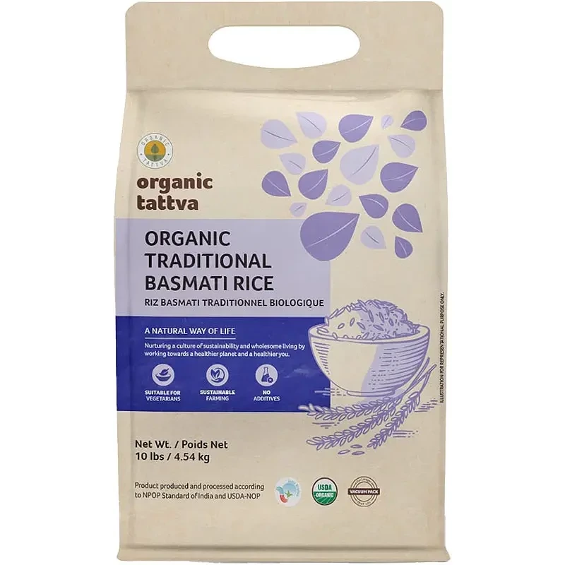 Organic Tattva Organic Traditional Basmati Rice - 10 lbs (10 lbs bag)