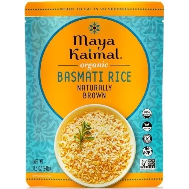 Maya Kaimal Organic Basmati Rice - Naturally Bron (Ready-to-Eat) (8.5 oz bag)