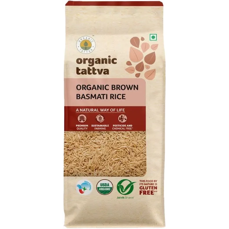 Organic Tattva Organic Bron Basmati Rice - 4 lbs (4 lbs bag)