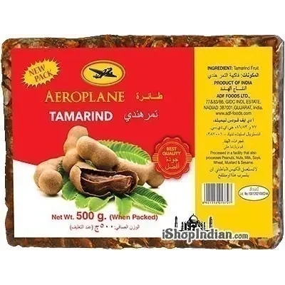 Aeroplane Brand Tamarind Slab (Imli) - 500 gms - BOX OF 20 (20x500 gm)