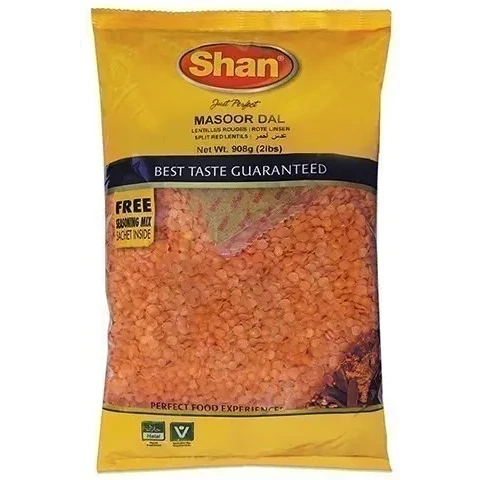 Shan Masoor Dal ith Free Seasoning Mix - 2 lbs (2 lbs bag)