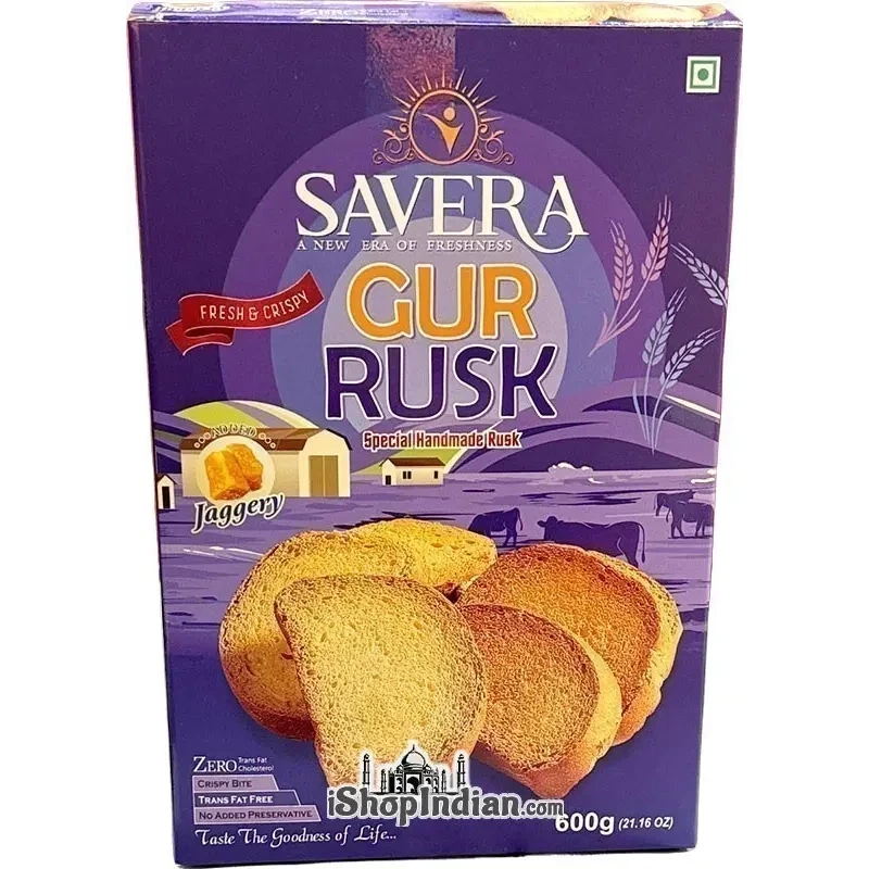 Savera Gur Rusk (600 gm box)