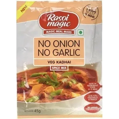 Rasoi Magic Veg Kadhai Mix - No Onion, No Garlic (45 gm bag)