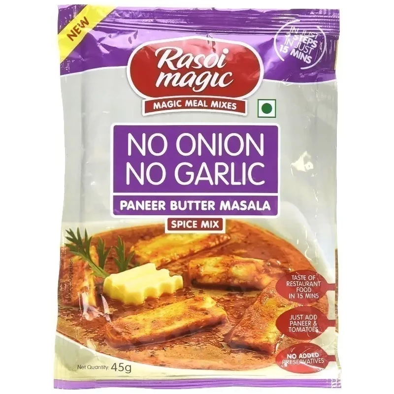 Rasoi Magic Paneer Butter Masala Mix - No Onion, No Garlic (45 gm bag)