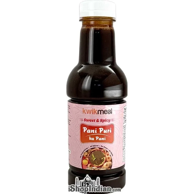 KikMeal Pani Puri Ka Pani - Seet & Spicy (20 oz bottle)