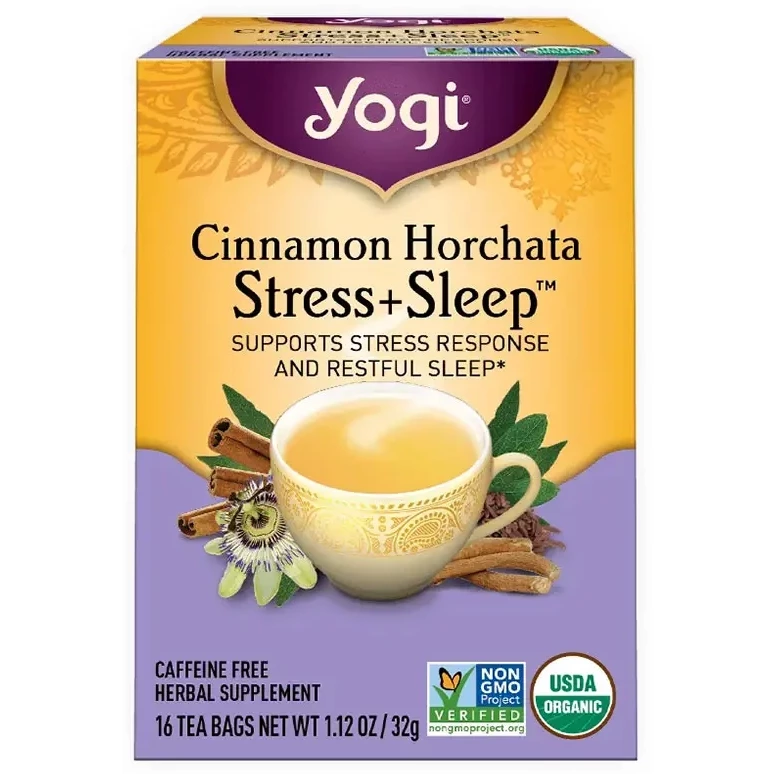 Yogi Cinnamon Horchata Stress + Sleep Tea (16 ct box)