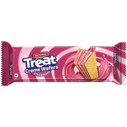 Britannia Treat Creme Wafers - Straberry (150 gm box)