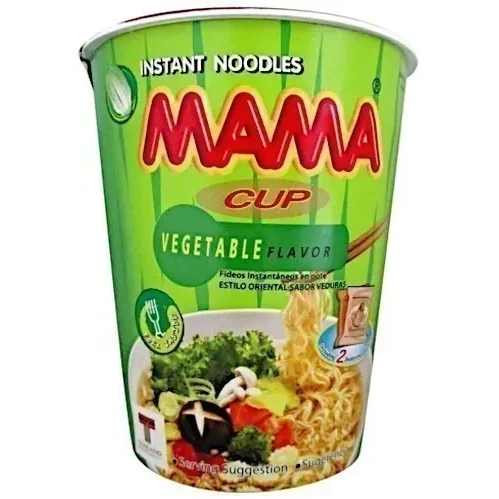 Mama Cup Vegetable Flavor Instant Noodles (2.47 oz Pack)