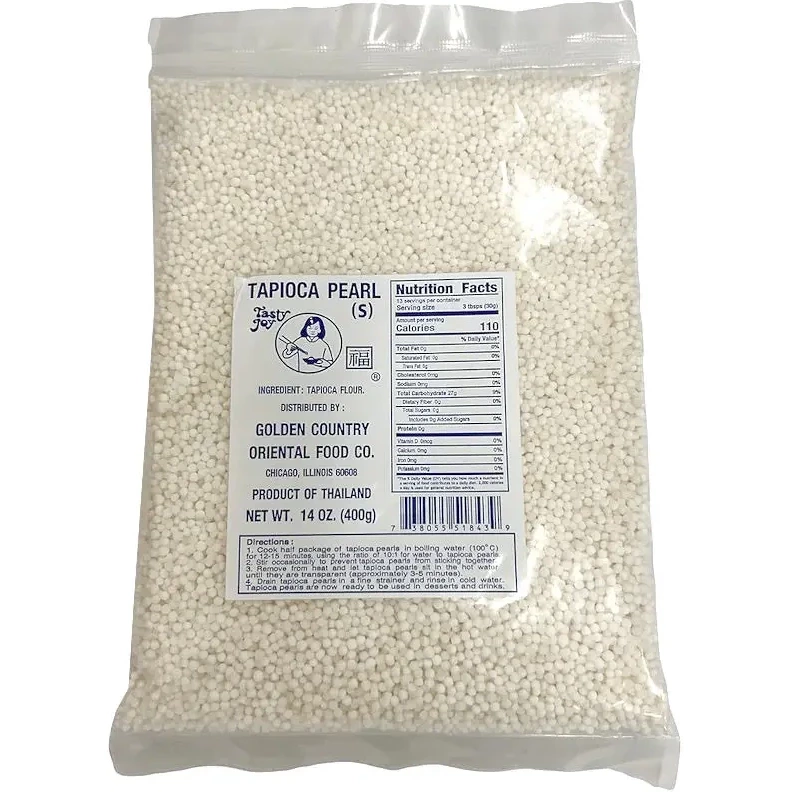 Tasty Joy Tapioca Pearls - Sabudana Small (14 oz bag)