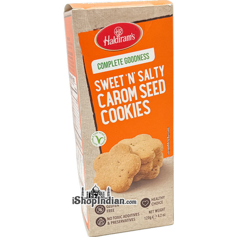 Haldiram's Sweet 'N' Salty Carom Seed Cookies (4.2 oz box)