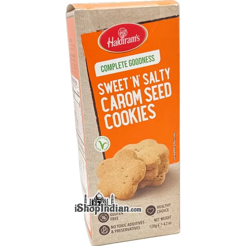 Haldiram's Seet 'N' Salty Carom Seed Cookies (4.2 oz box)