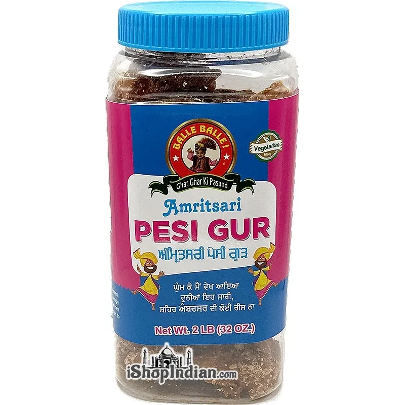 Balle Balle Amritsari Pesi Gur (2 lbs jar)