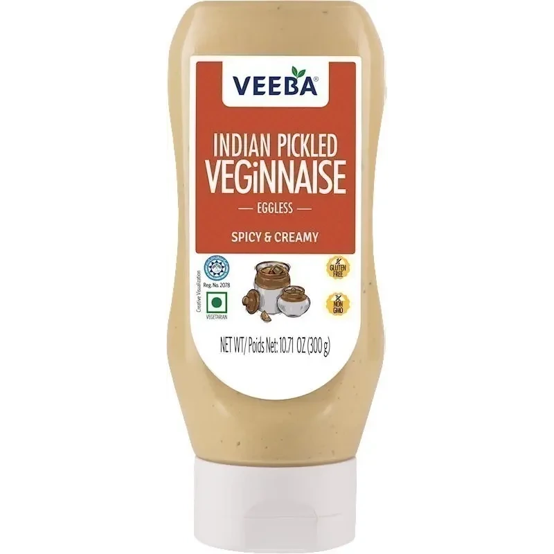 Veeba Indian Pickled Veginnaise (Eggless) (300 gm bottle)