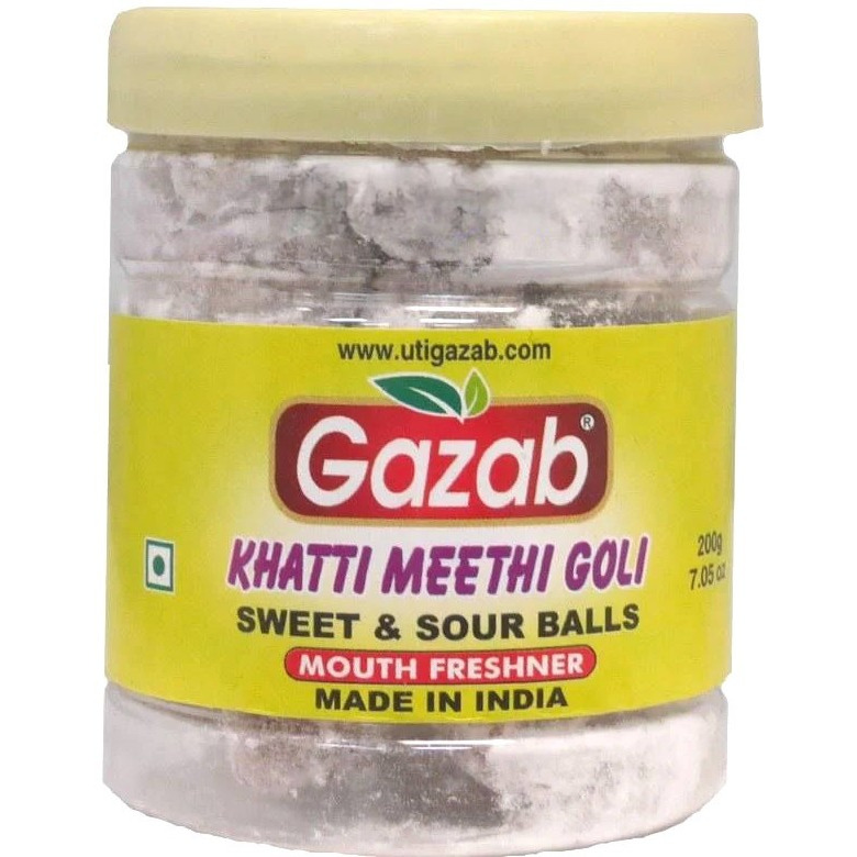 Gazab Khatti Meethi Goli (Sweet & Sour Balls) Mouth Freshener (6 oz Box)