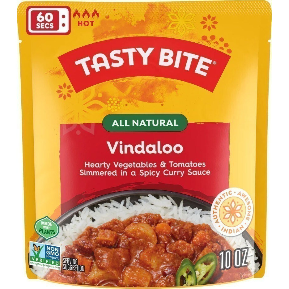 Tasty Bite Indian Vindaloo - Hot & Spicy (Ready-to-Eat) (10 oz bag)