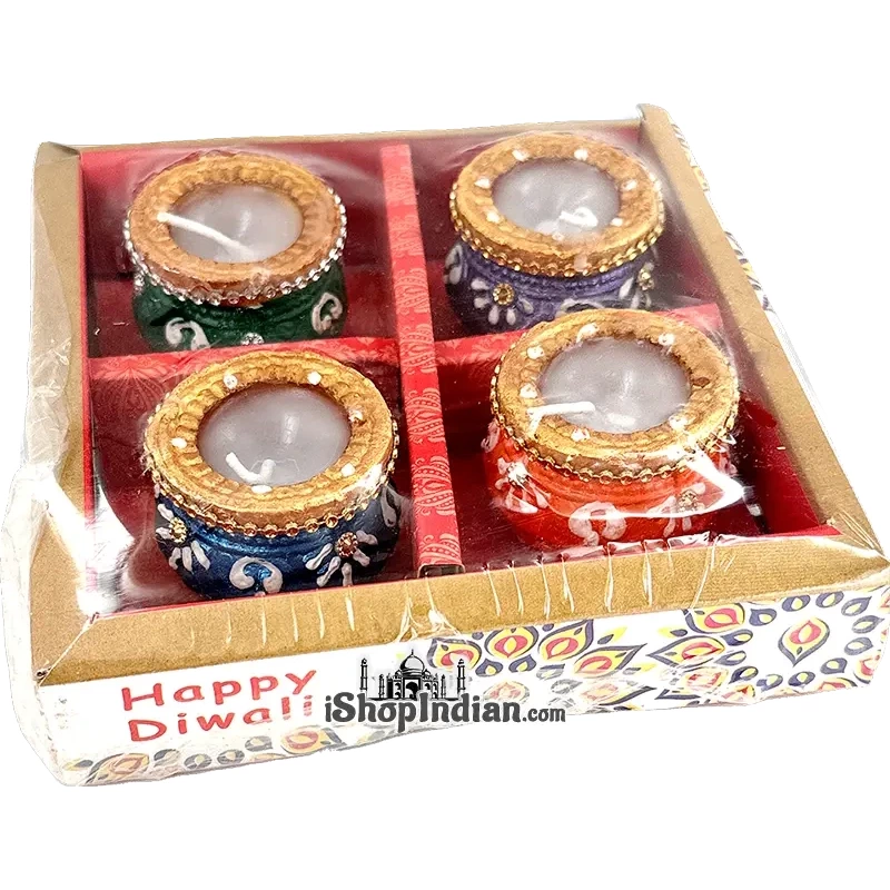 Matki Diyas - 4 pcs (MTK-1) (Diyas - Candles)