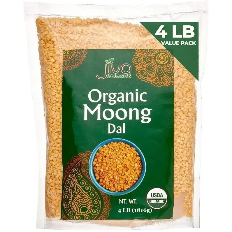 Jiva Organics Moong Dal - 4 lbs (4 lb  bag)