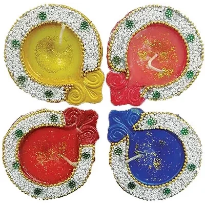 Frill Diya - 4 Pack (#89948) (4 diyas)