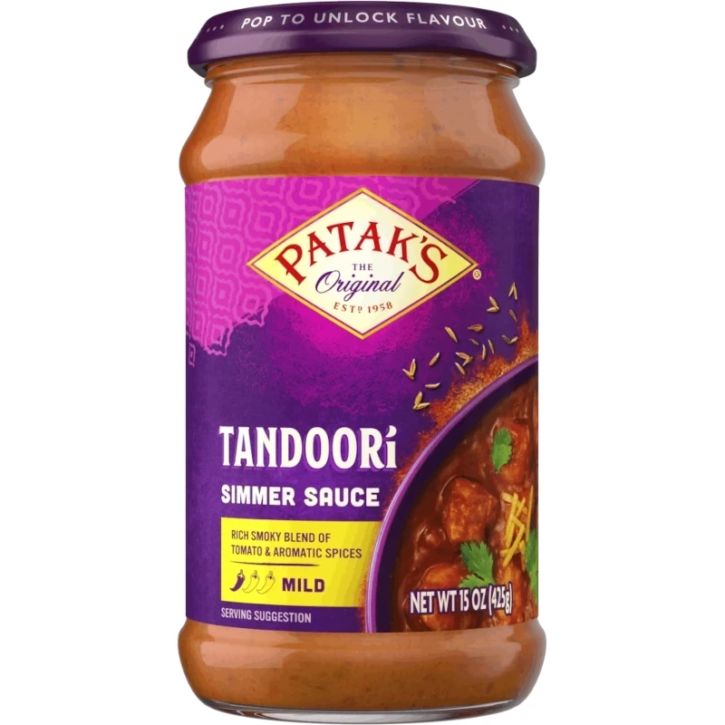 Patak's Tandoori Simmer Sauce (Mild) (15 oz jar)