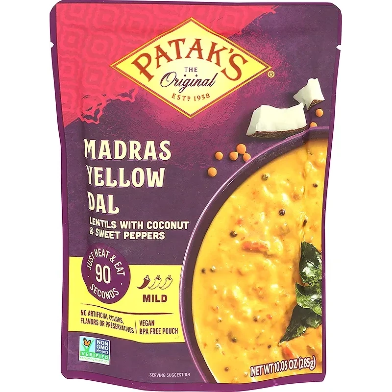 Patak's Madras Yellow Dal (Ready-to-Eat) (10 oz pouch)