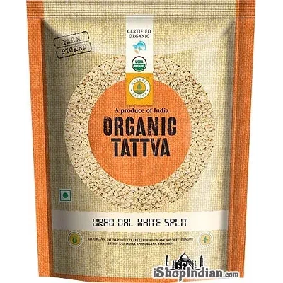 Organic Tattva Organic Urad Dal White - 4 lbs (4 lbs bag)