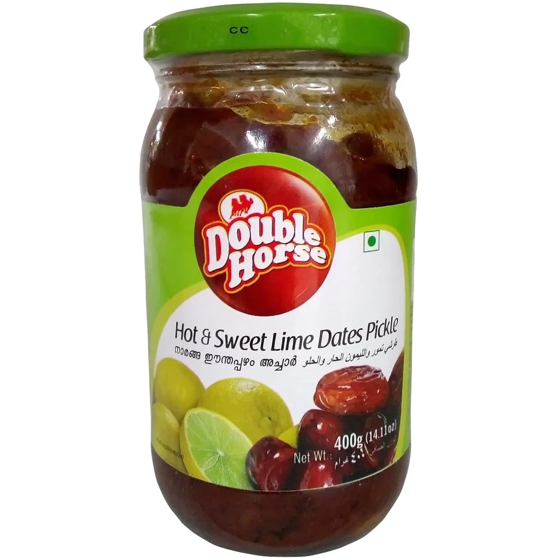 Double Horse Hot & Sweet Lime Dates Pickle (14.11 oz Jar)