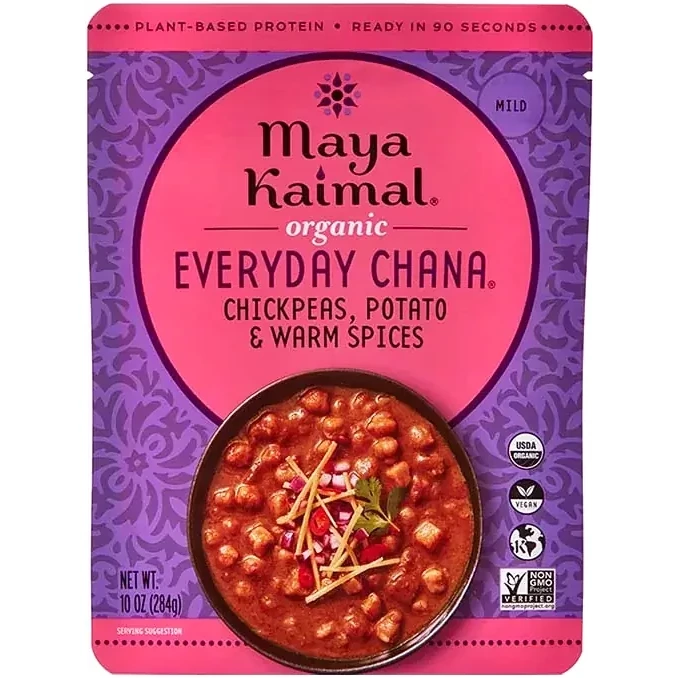 Maya Kaimal Organic Everyday Chana - Chickpeas + Potato + Warm Spices (10 oz pack)