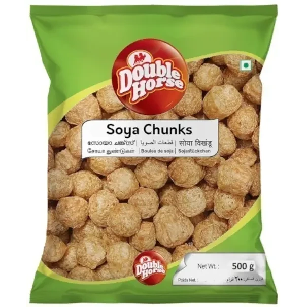 Double Horse Soya Chunks - Large (1.1 lb pack)