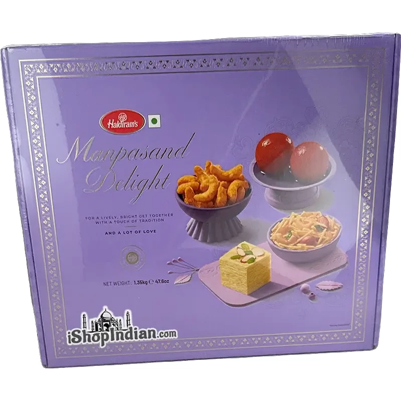 Haldiram's Manpasand Delight - Snacks & Seets Gift Pack (47.6 oz Box)