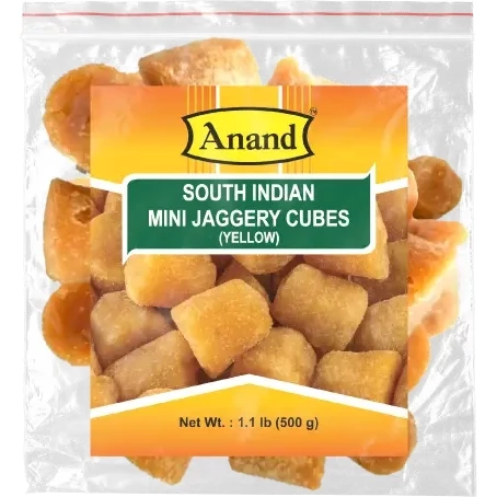 Anand South Indian Mini Jaggery Cubes (Yellow) (1.1 lb bag)