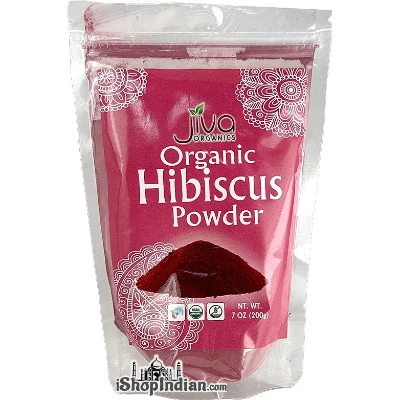 Jiva Organics Hibiscus Poder (7 Oz Pack)