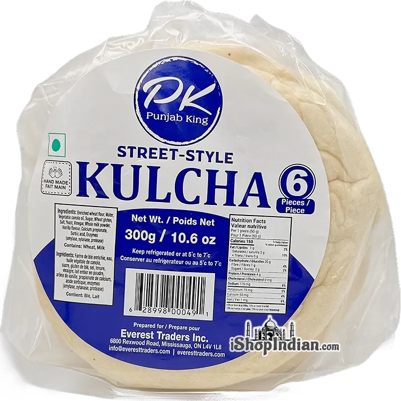 Punjab King Street-Style Kulcha Bread - 6 pcs (6 pcs Pack)