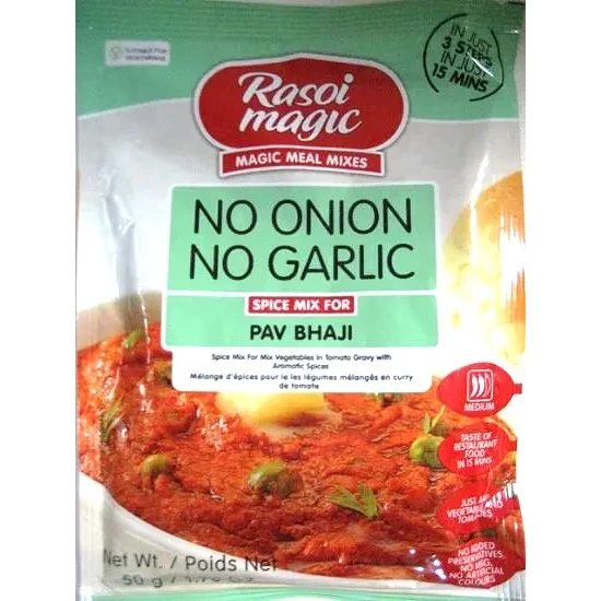 Rasoi Magic Pav Bhaji Mix - No Onion, No Garlic (1.76 oz bag)