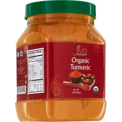 Jiva Organics Turmeric Poder - 1 lb jar (1 lb bottle)