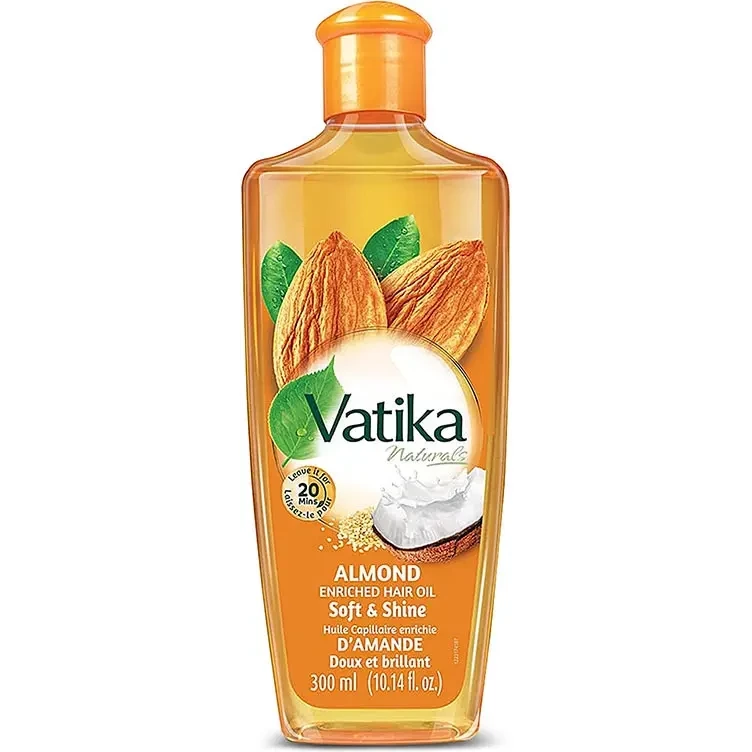 Dabur Vatika Enriched Almond Hair Oil (Soft & Shine) (300 ml bottle)