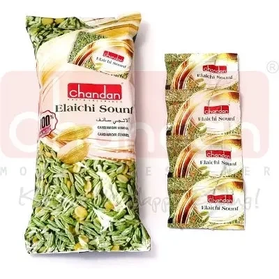 Chandan Elaichi Sounf - Cardamom Fennel Mouth Freshener Sachets (4.4 oz bag)