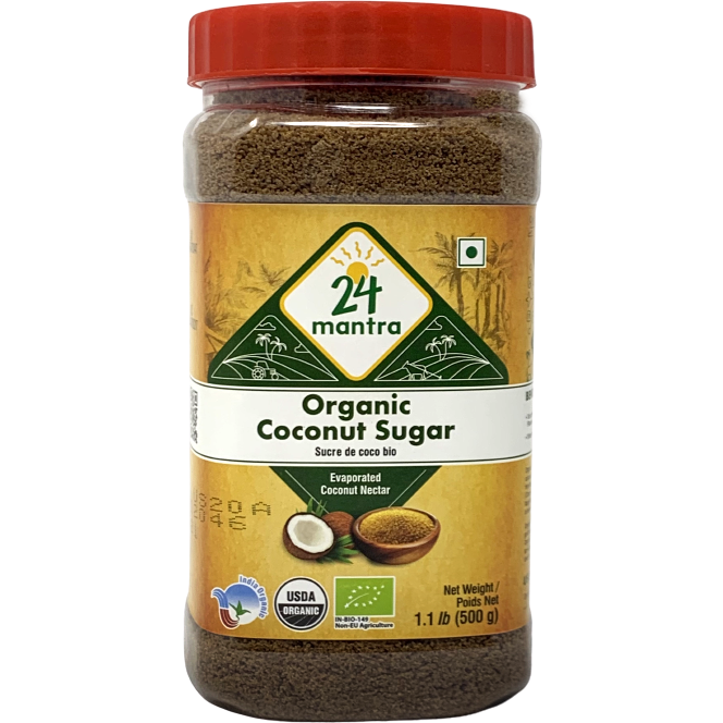 Case of 12 - 24 Mantra Organic Coconut Sugar - 500 Gm (1.1 Lb)