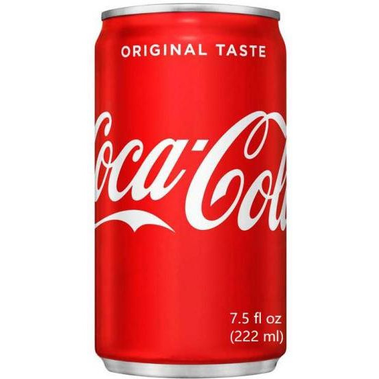 Case of 10 - Coca Cola Original Taste Coke Mini Cans Soft Drink - 7.5 Fl Oz (222 Ml) [Fs]