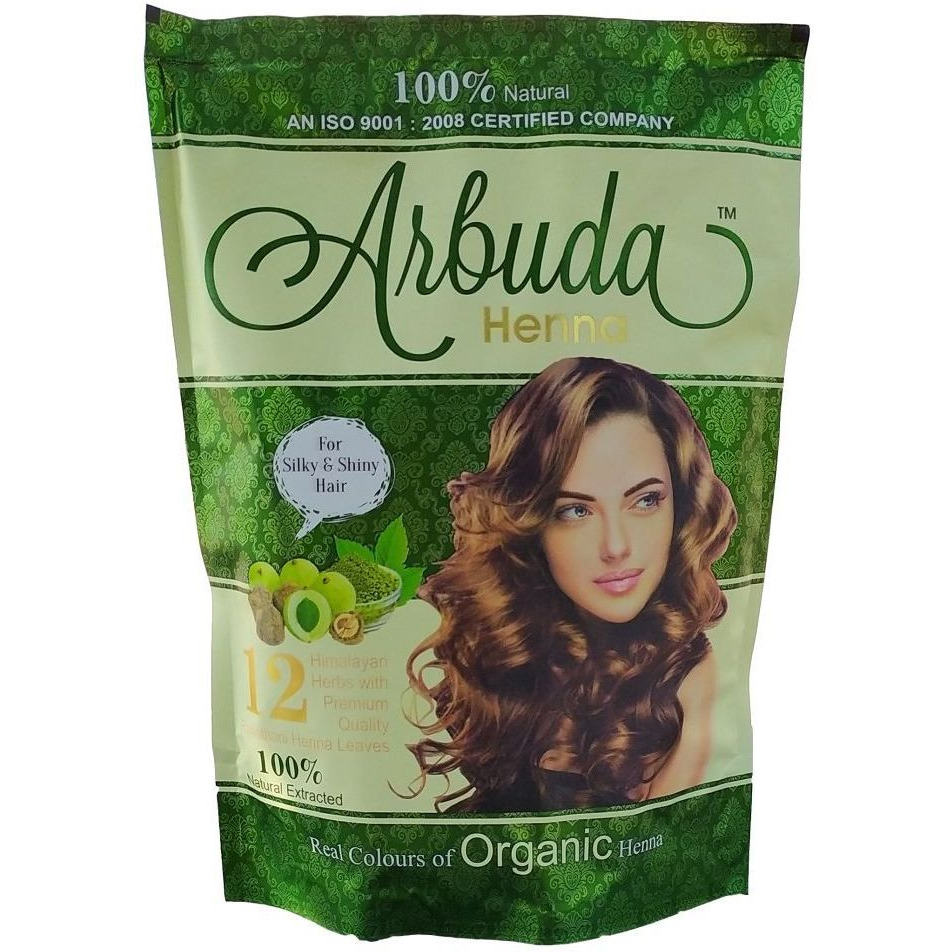 Case of 10 - Arbuda Organic Henna - 250 Gm (8.8 Oz)