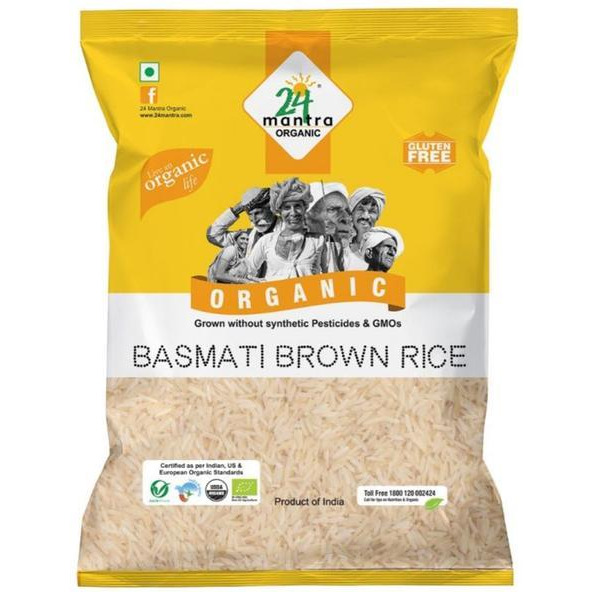 Case of 4 - 24 Mantra Organic Basmati Brown Rice - 10 Lb (4.5 Kg)