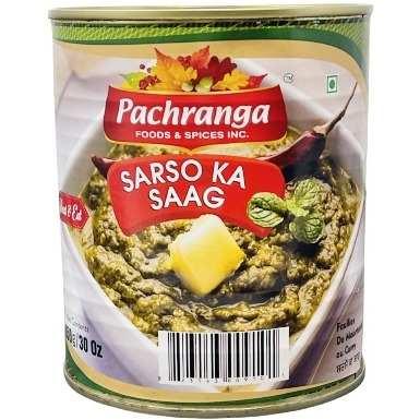 Case of 12 - Pachranga Foods Sarson Ka Saag - 850 Gm (1.87 Lb)