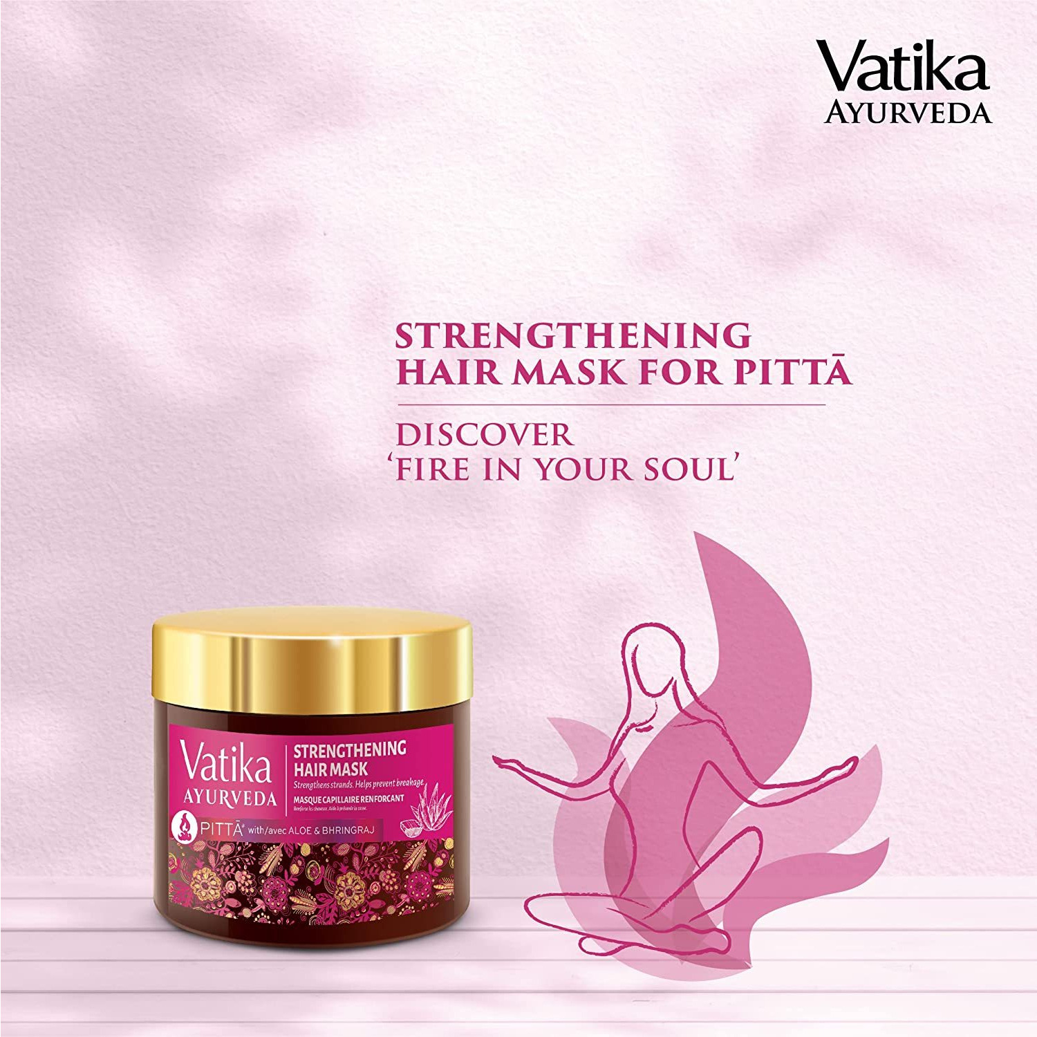 Vatika Ayurveda Strengthening Hair Mask For Pitta - 250 Gm (8.8 Oz) [50% Off]