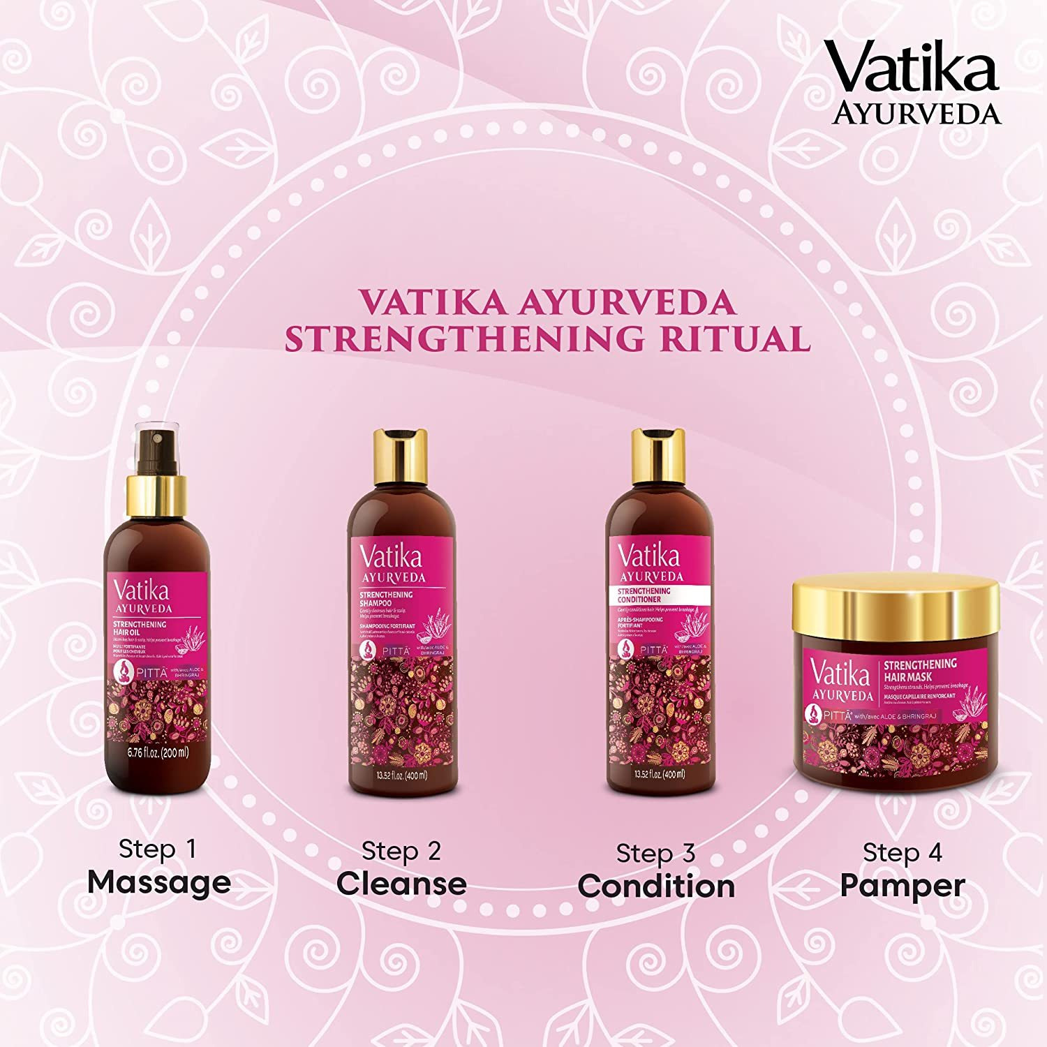 Vatika Ayurveda Strengthening Hair Mask For Pitta - 250 Gm (8.8 Oz) [50% Off]