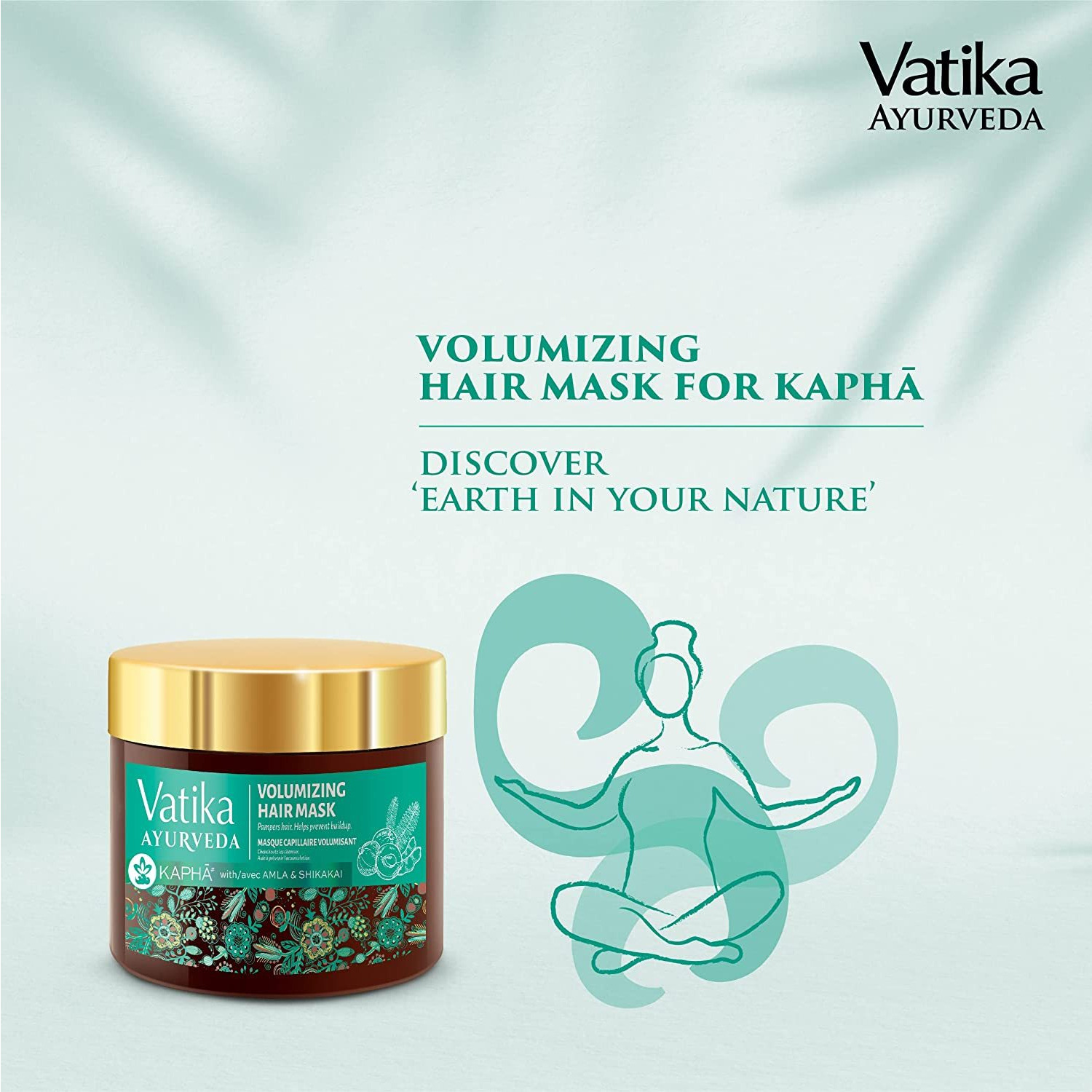 Vatika Ayurveda Volumizing Hair Mask For Kapha - 250 Gm (8.8 Oz) [50% Off]