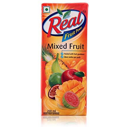 Case of 30 - Dabur Real Mixed Fruit - 200 Ml (6.76 Fl Oz) [Fs]
