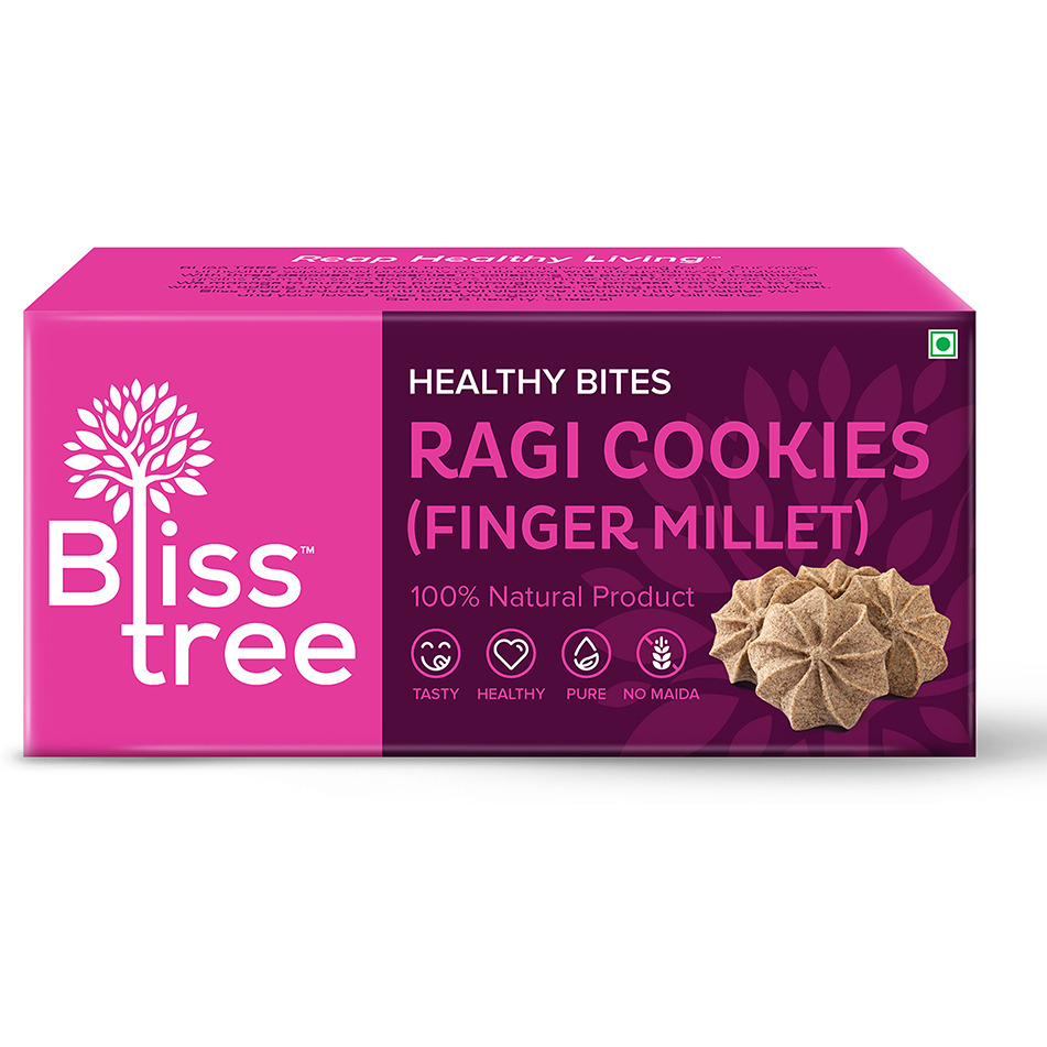 Bliss Tree Finger millet Ragi Cookies - 75 Gm  (2.64 Oz)