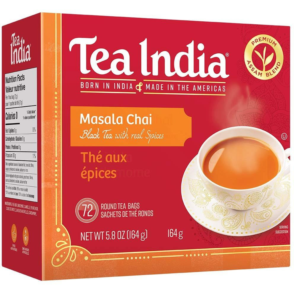Case of 12 - Tea India Masala Chai Tea 80 Ct - 182 Gm (6.43 Oz)