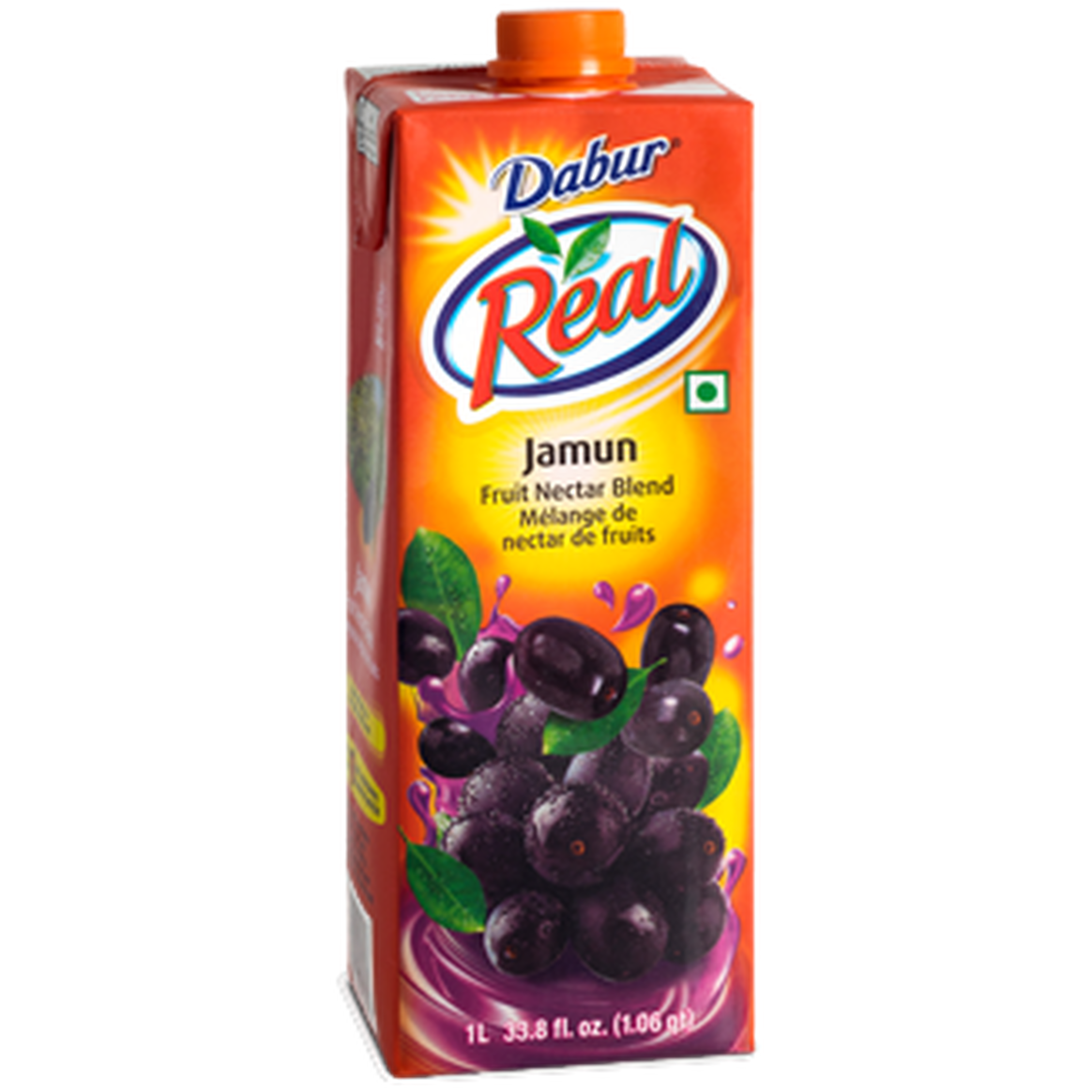 Case of 12 - Dabur Real Jamun Fruit Juice - 1 L (33.8 Fl Oz)