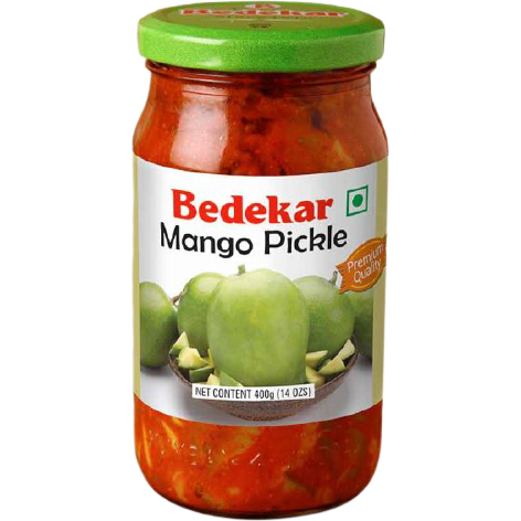Case of 12 - Bedekar Mango Pickle Mild - 400 Gm (14 Oz)